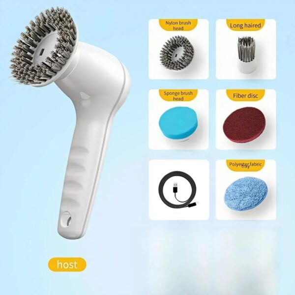 Electric Cleaning Brush, Electric Spin Scrubber Cordless Rechargeable with 4 Hours of Use Time, Power Scrubbers for Cleaning, Electric Scrubber… - Image 3