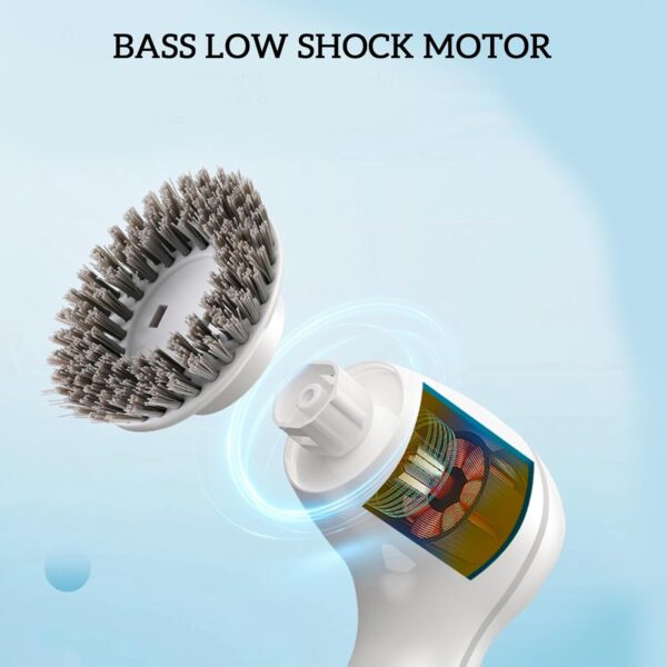 Electric Cleaning Brush, Electric Spin Scrubber Cordless Rechargeable with 4 Hours of Use Time, Power Scrubbers for Cleaning, Electric Scrubber… - Image 5