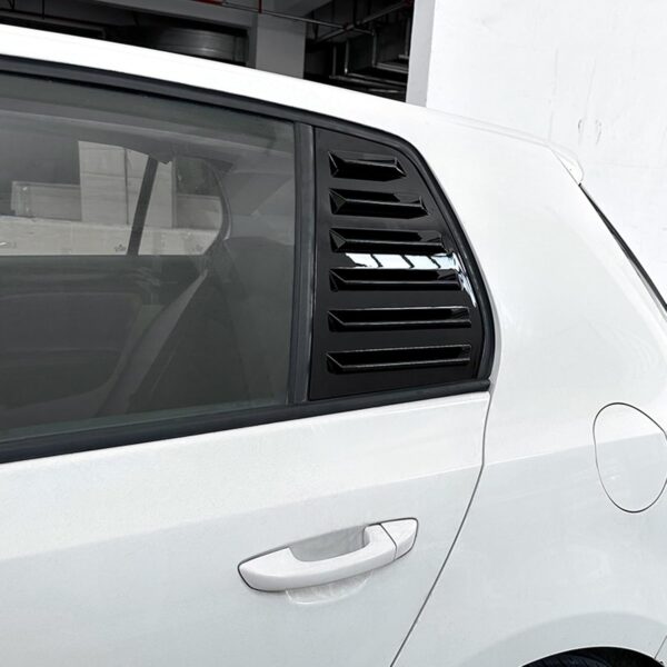 2pcs Gloss Black Car Rear Window Louver Shutter Trim For VW Golf 6 2008-24, Rear Side Window Louvers Provide privacy and shade, Window Blinds Exterior Accessories (Fit For VW Golf 6 MK6) - Image 9