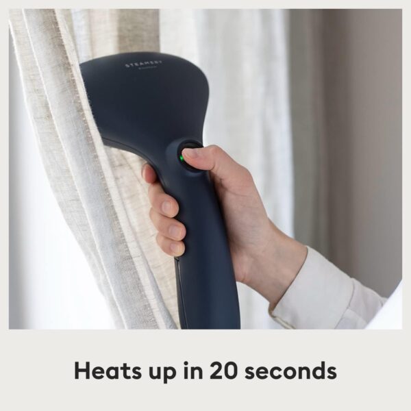 Steamery Handheld Clothes Steamer Cirrus 2, 1500W, UK Plug, Stainless Steel Mouthpiece, 25 Second Fast Heat Up, Garment Wrinkles Remover, Blue - Image 5