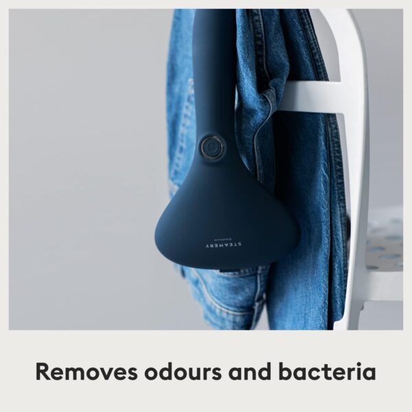Steamery Handheld Clothes Steamer Cirrus 2, 1500W, UK Plug, Stainless Steel Mouthpiece, 25 Second Fast Heat Up, Garment Wrinkles Remover, Blue - Image 7