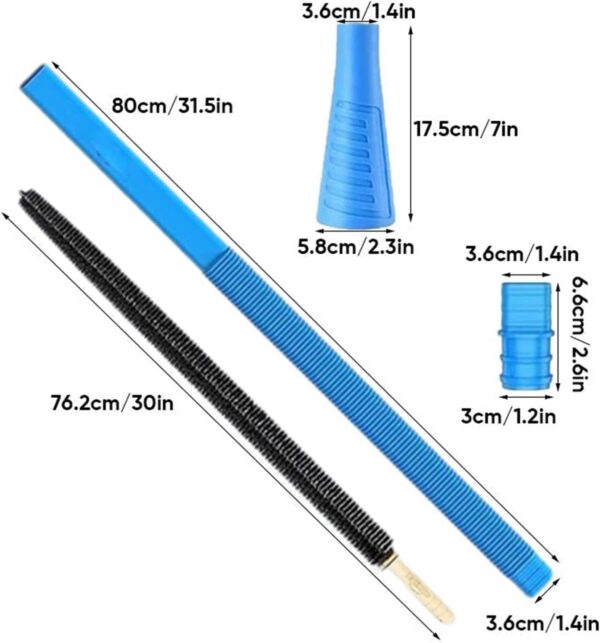Dryer Vent Cleaner Kit, Flexible Vacuum Hose Attachment, Efficient Lint Remover Tool, Extra Long Reach, Standard Compatibility, 2-Piece Set, Ideal for Home, Laundry Rooms, Pet Hair Removal - Image 3