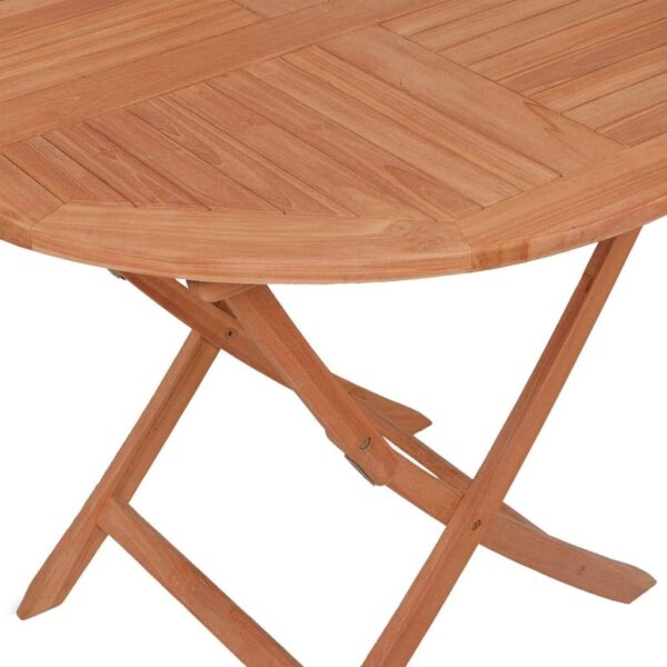 Homgoday 5 Piece Solid Teak Wood Garden Dining Set Outdoor Garden Table Chairs, Table with Outdoor Chairs, Outdoor Tables and Chairs - Image 9