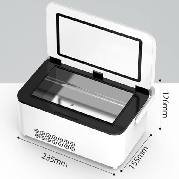 Portable Insulin Travel Bag Insulin Cool Box Refrigerator Portable Insulin Cooler Box, Smart Electric Fridge with Thermostat Under Charging Cable for Travel and Home. - Image 9