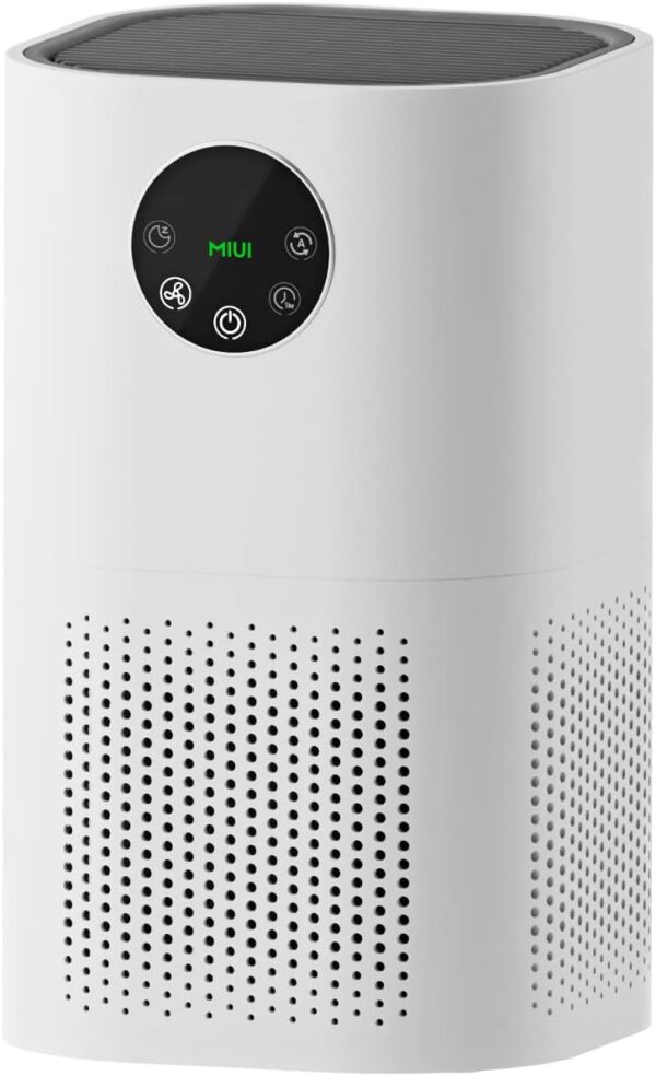 MIUI Air Purifiers for Home Large Room 50m², True HEPA Filter for Allergies, Auto Detection & Adjustment, 4 Modes, Pets, Smoke, Wildfire Smoke, Dust, Pollen, 25dB Quiet Cleaner - Image 2