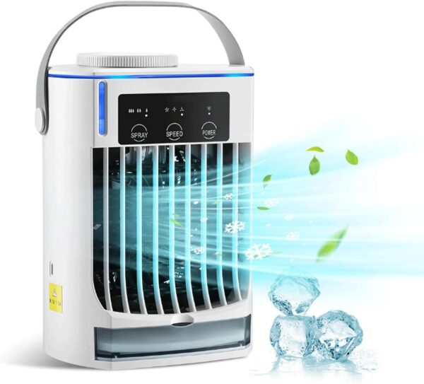 BAIYUN Portable Air Conditioners | 4 in 1 Desktop Air Conditioner | Portable Room Air Conditioners 3 powerful wind, 3 Spray Modes - A/C Portable Air Conditioner for Bedroom Home Camping - Image 2