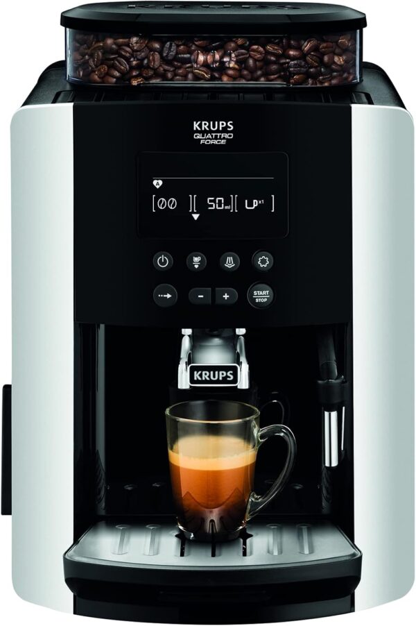 Krups ea817810 Freestanding Fully Automatic Espresso Machine 1.7L 2 Cups Black, Silver – Coffee (Freestanding, Espresso Machine, 1.7 L, Mill Built-in, 1450 W, Black, Silver) - Image 9