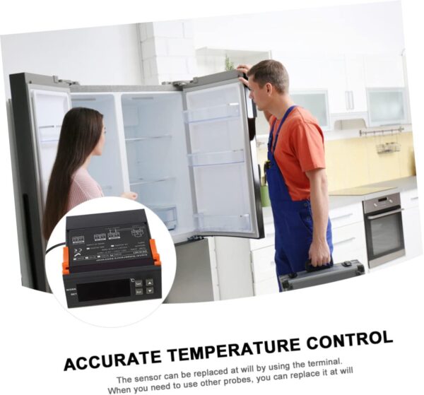 HEALSOPTHY Electronics Thermostat Smart Refrigerator Thermostat Digital Incubator Controller Temperature Regulator for Electronics - Image 3