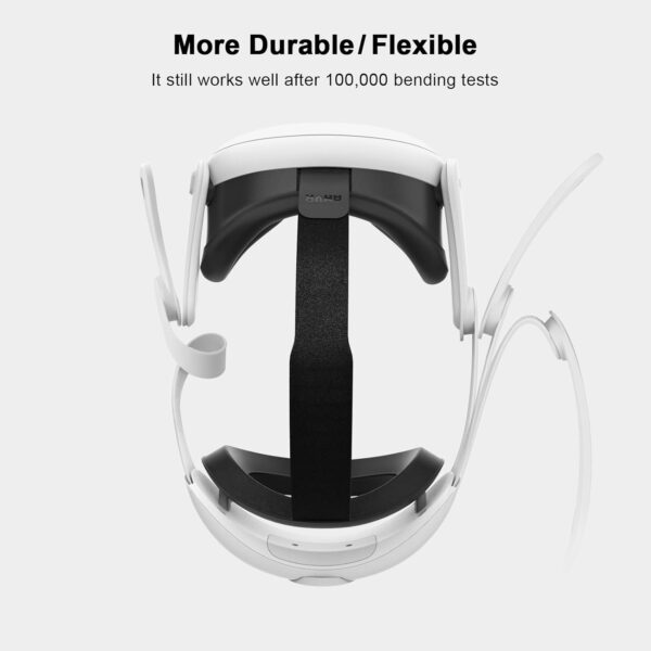 AMVR Head Strap Compatible with Meta Quest 3S/Quest 3 Accessories, 0.45 LB Comfort Elite Strap Replacement Reduces Facial Stress, Adjustable Keeps Headset Stable to Enhance Your VR Experience - Image 8