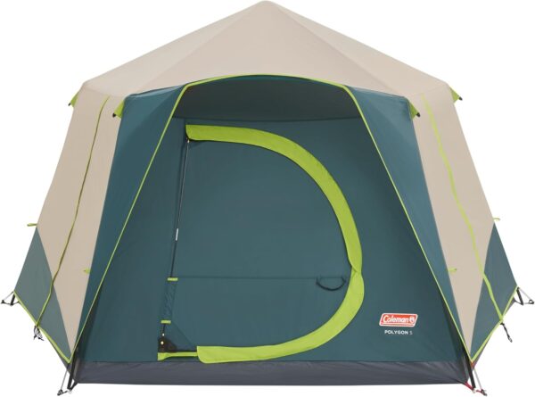 Coleman Polygon 5, large 5-person tent with 360° view, 5 man family tent, sturdy steel pole construction, easy to pitch, 100% waterproof camping tent. - Image 13