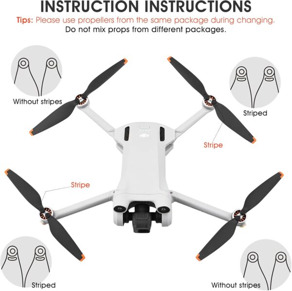 8PCS Drone Propellers for DJI Mini 3 Pro, Replacement Propellers Low-Noise Props Blade Spare Wings for DJI Mini 3 Pro Fly More Combo Accessories - Image 7