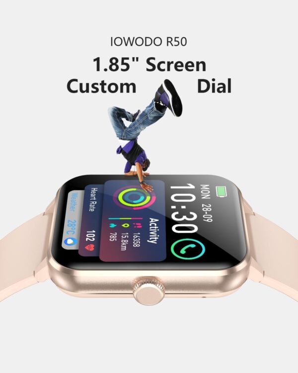 Smart Watch for Women, 1.85" Touch Smartwatch Answer/Make Calls, Fitness Watch with Heart Rate Sleep Monitor Step Counter, 110+ Sports Modes Activity Tracker, IP68 Waterproof Watch for Android iOS - Image 6