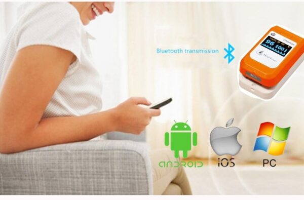 OXIMETERS HealForce PC-60NW Fingertip Pulse, Bluetooth Wireless, Heart Rate Monitor, SpO2, PR, PI Multiple Detection, APP Support - Image 4