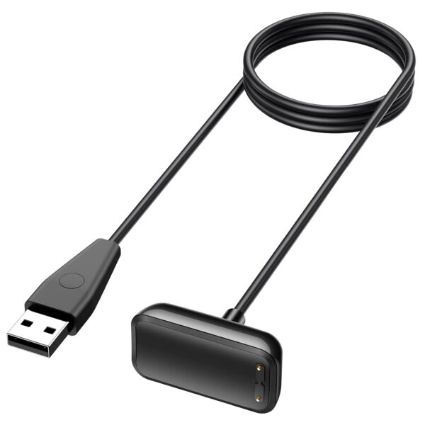 Vancle Charger Cable for Fitbit Luxe/Charge 5/Charge 6, Fast Charging with Reset Button Replacement USB Cord Accessories for Luxe/Charge 5/6 Smartwatch (100cm) - Image 2