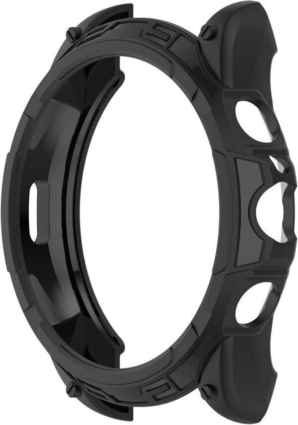 Compatible for Fossil Gen 6 42mm Case, onetuo Silicone Protective Case Cover Bumper Compatible with Fossil Women's Gen 6 42mm Touchscreen Smartwatch (Black) - Image 4