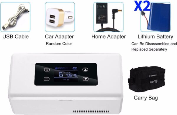 GYJ Portable Insulin Refrigerator, Mini Home Medicine Car Refrigerator With Smart HD LED Digital Display HY - Image 3