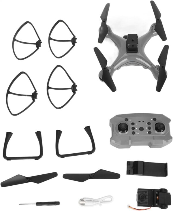 KY102 RC Drone, 4K HD Dual Camera 50X Zoom Aerial Photography Drone with Intelligent Hover, 1800mAh 4 Way Obstacle Avoidance 360° Flips Gesture Photography Remote Control Gift - Image 10