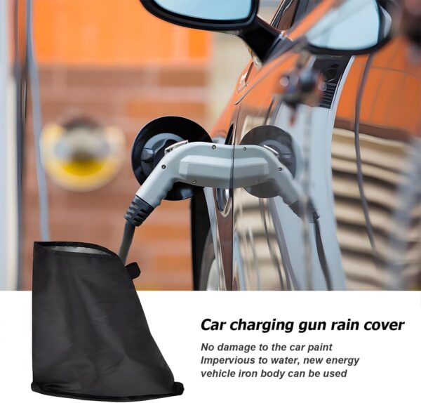 JNNJ EV Charger Port Waterproof Cover, Electric Vehicles Outdoor Charging Magnetic Adhesion Cover, Auto Charger Port Rainprooof Protection, Cover Compatible with Most Electric Cars Charging(White) - Image 7