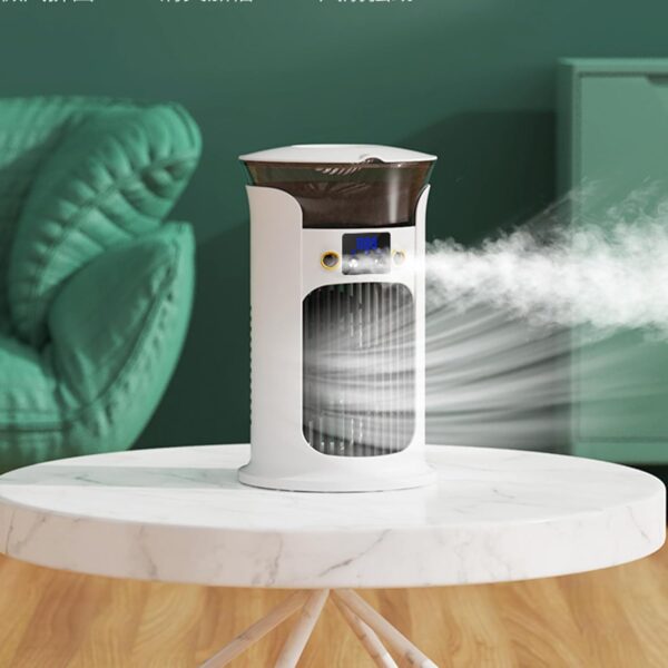 Portable Air Conditioners - Desktop Cooling Machine | Portable Evaporative Fan, Quiet Smart USB Air Cooler Bedroom Garage RV Tent Camping Outdoor Indoor With Remote Control And LED - Image 3