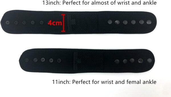 Wanty Adjustable Widen Buckle Arm Bracelet Wear Band Ankle Wristband Band with Mesh Pouch for Fitbit ONE/Fitbit Flex 2/ Fitbit ALTA/ALTA HR/Activity Tracker/Garmin Fitness Band - Image 3