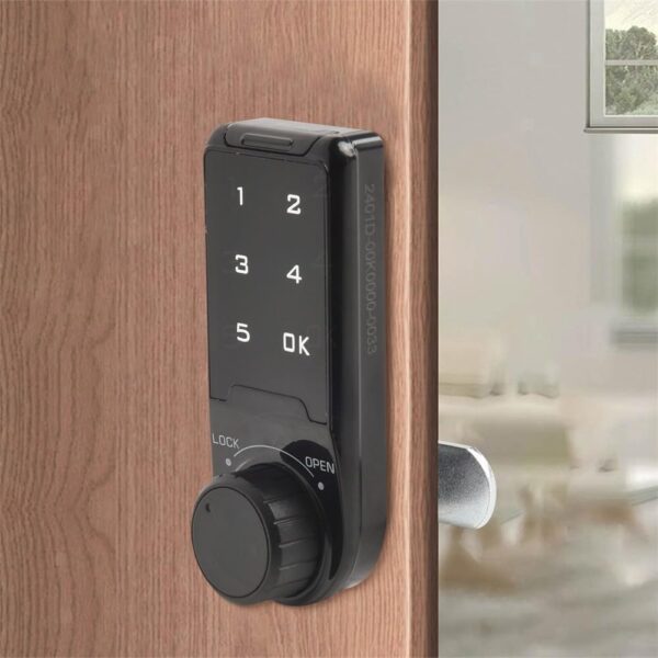 Augustknowu Deadbolt Smart Lock, Electronic Keyless Entry Cabinet Door Lock, Refrigerator Sliding Password - Image 3
