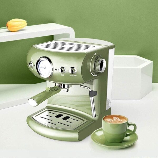 SRDUJINWAN Espresso Machine, Brushed Stainless Steel - Image 3