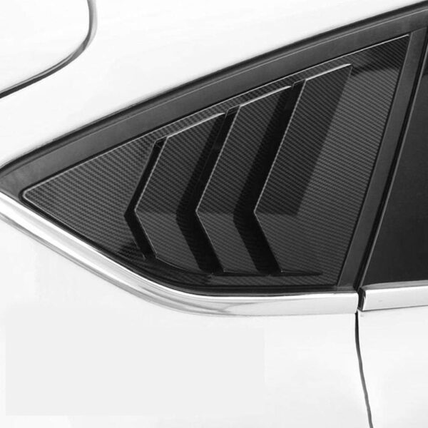 Rear Side Window Louvers,Carbon Fiber Style Rear Window Louver Shutter Vent Fits for Ford Focus ST RS MK3 - Image 10