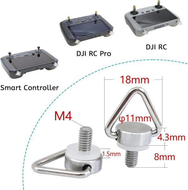 4PCS DJI Mini 3 Accessories - Lanyard, Air 3 Accessories, Drone Accessories, Control Strap, Mini 2 Stainless Steel Screws for RC, Mavic 3 Pro/Classic - Image 3