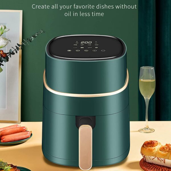 X&Z-XAOY 4.3 QT Electric Air Fryer Digital Hot Oven Oil-Less Cooker Dehydrator With LED Touchscreen Auto Shut-Off Compact Air Fryer,1400W - Image 3