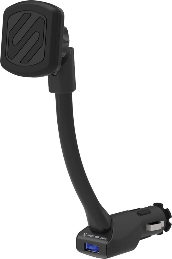 Scosche MAG12V-XCES0 MagicMount Universal Magnetic Car Phone Holder, Cigarette Lighter Mount with USB Charger, Easy Magnet Mounting for iPhone, iPad, Smartphones, Tablets, and All Devices - Image 5