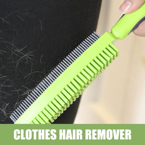 Rubber Pet Hair Removal Brush Double-Sided Hairs Cleaning Brushes Multipurpose Pets Hair Remover Fur Removers Lint Brushes Gentle Grooming Bath Brush Broom for Dog or Cat - Image 6