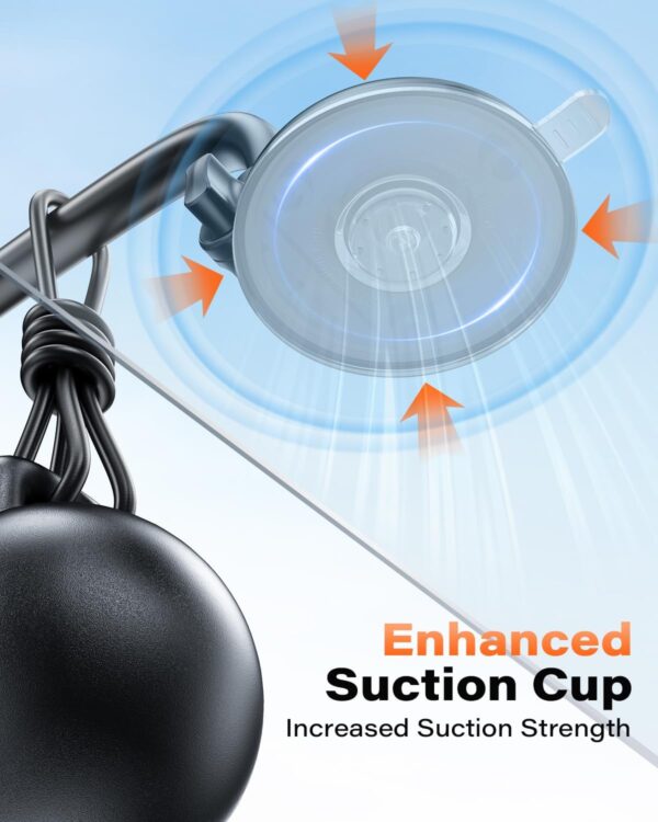 APPS2Car Car Phone Holder - Windshield Mount, Strong Suction, Compatible for 4.7-6.8" iPhone 14/13/12 Pro Max, Samsung S22+ - Image 6