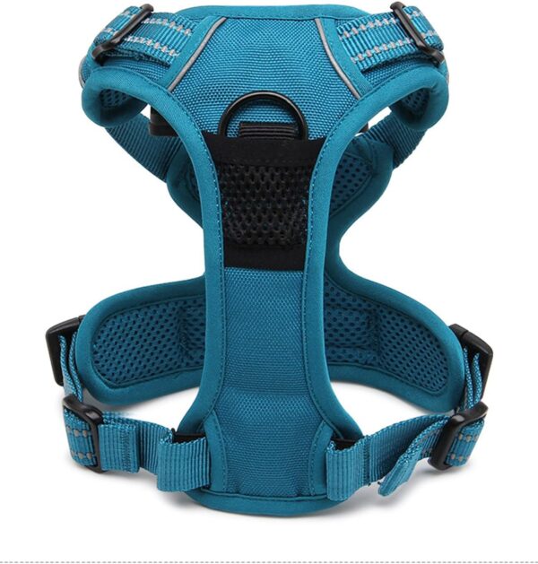 TrueLove Dog Harness TLH5651 No-pull Reflective Stitching Ensure Night Visibility, Outdoor Adventure Big Dog Harness Perfect Match Puppy Vest (Blue,S) - Image 6