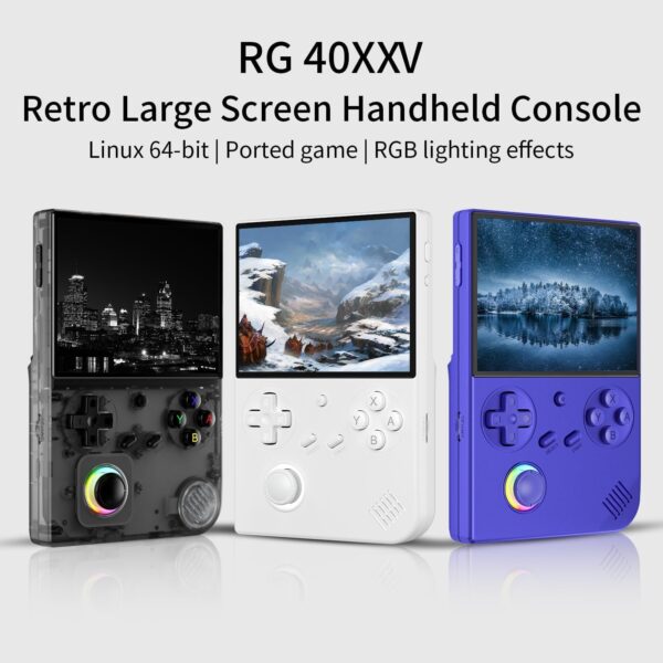 Retro Handheld Game Console – Nostalgic Gaming on the Go | RG40XXV Handheld Retro Gaming Console - 4.0 Inch IPS Screen Linux System Built-in 64G TF Card 5528 Games Support TV Output 5G WIFI - Image 7