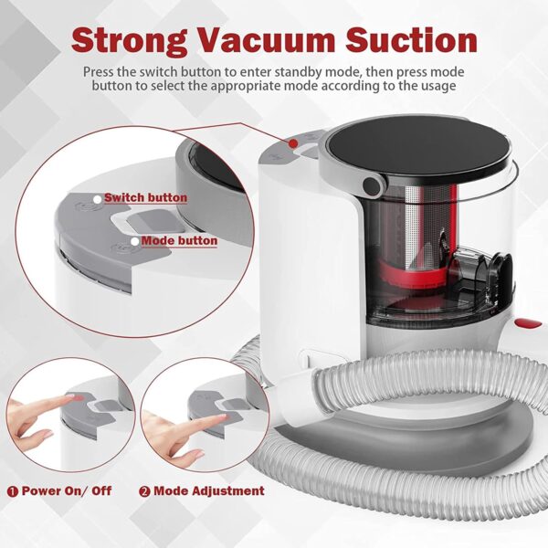 DOPORA 6In1 Pet Grooming Kit - Vacuum Suction Tools for Dogs Cats - Short Hair All - Families with Children - Image 5