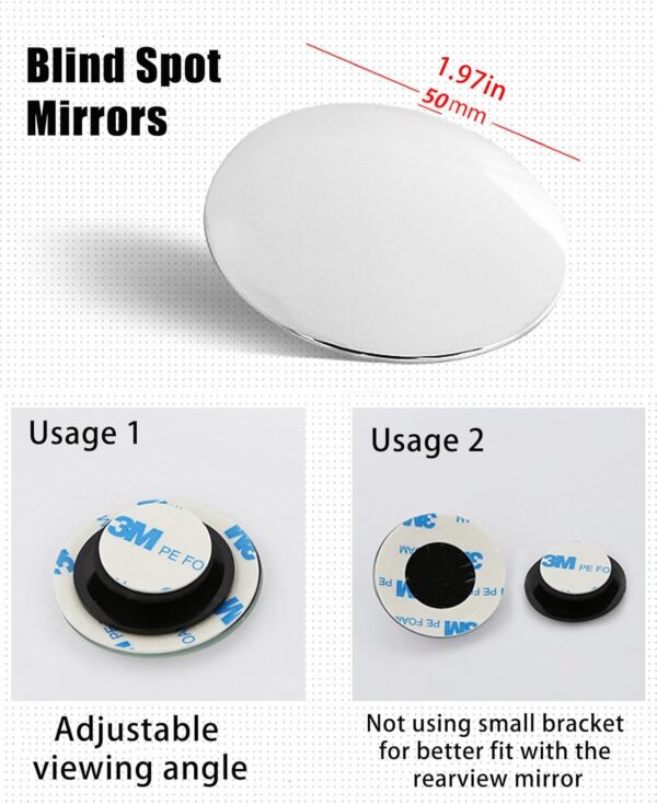 Experience Safer Driving with Large Extra Rear View Mirror - Enhanced Blind Spot Mirrors for Cars, Ideal for Driving Test, Driving Instructor Approved - Image 4