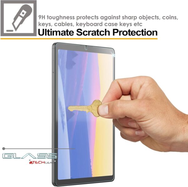 TECHGEAR Galaxy Tab A9 8.7" GLASS Edition (SM-X110 / SM-X115) Tempered Glass Screen Protector [9H Toughness] [HD Clarity] [Scratch-Resistant] [No-Bubble] Made For Samsung Galaxy Tab A9 2023 - Image 6