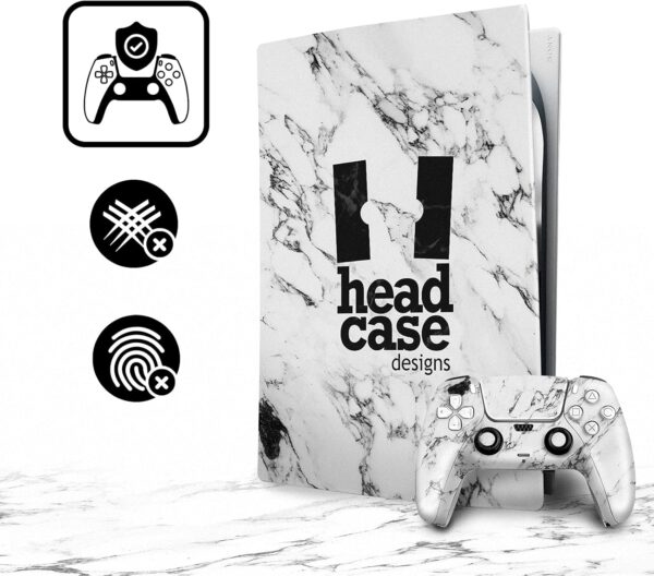 Head Case Designs Officially Licensed Crystal Palace FC Black Marble Logo Art Vinyl Faceplate Gaming Skin Decal Compatible With Sony PlayStation 5 PS5 Disc Edition Console & DualSense Controller - Image 7