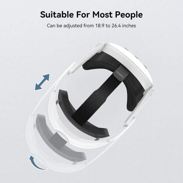 AMVR Head Strap Compatible with Meta Quest 3S/Quest 3 Accessories, 0.45 LB Comfort Elite Strap Replacement Reduces Facial Stress, Adjustable Keeps Headset Stable to Enhance Your VR Experience - Image 7