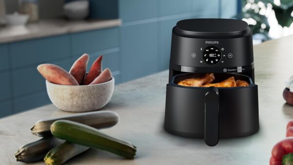 Airfryer 2000 series 4.2L - 1500W Power, RapidAir technology, Digital touchscreen, 13 cooking options, 9 preset functions, Up to 90% less fat, Black (NA229/09) - Image 9