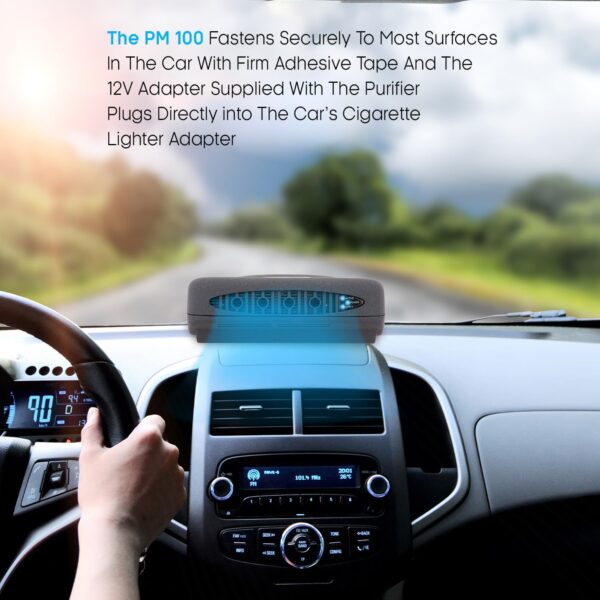 PureMate Ionic Air Purifier with Ioniser Protecting Against Airborne, Allergens, dust Pollen, Asthma Allergies, Personal Desktop Air Cleaner For Home or Work, Eliminates all Germs, 4 Watts - Image 9