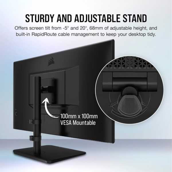 Corsair XENEON 32UHD144-A 32 Inch 4K Gaming Monitor - 144Hz, IPS, 1ms, 3840 x 2160, FreeSync Premium, HDR600, DisplayPort, HDMI, USB-C Hub - Image 9