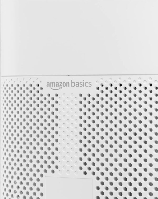 Amazon Basics Air Purifier for Home Bedroom (30m²) with HEPA Air Filter & Advance Activated Carbon Air Filters, UK plug, White - Image 4