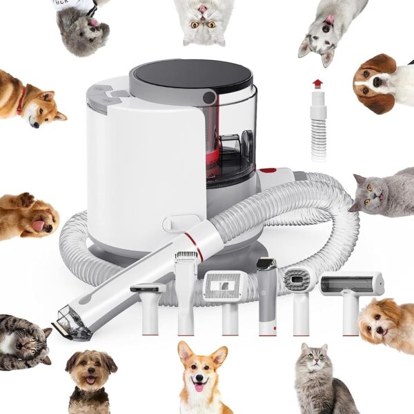 DOPORA 6In1 Pet Grooming Kit - Vacuum Suction Tools for Dogs Cats - Short Hair All - Families with Children - Image 8