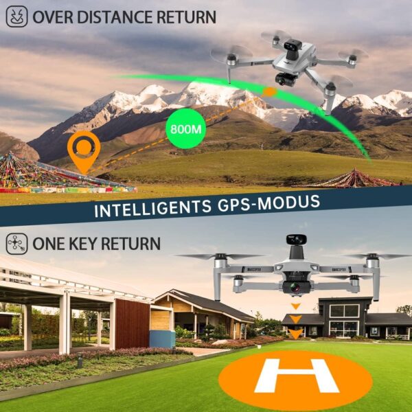 X-Verse KF102 MAX Drone with Camera 4K, 360° Obstacle Avoidance, 2 Axis Gimbal, GPS Foldable Quadcopter with Brushless Motor, 30Mins Long Flight Time (1 Battery) - Image 6