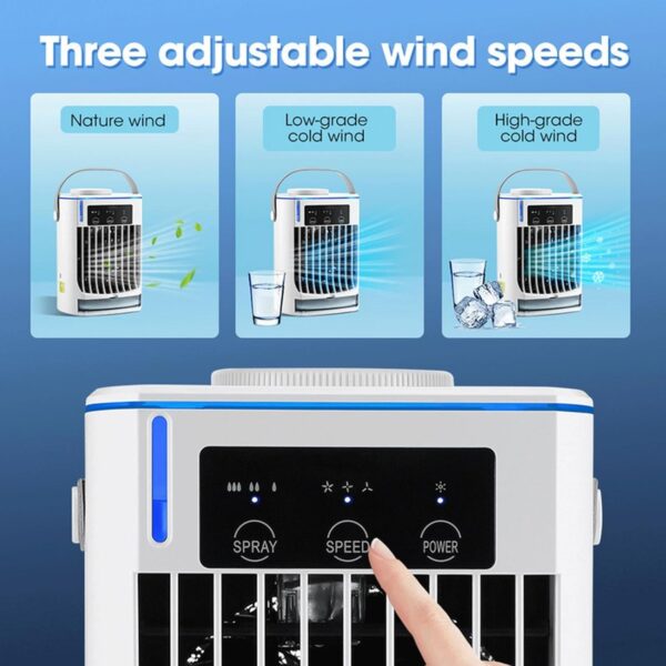 BAIYUN Portable Air Conditioners | 4 in 1 Desktop Air Conditioner | Portable Room Air Conditioners 3 powerful wind, 3 Spray Modes - A/C Portable Air Conditioner for Bedroom Home Camping - Image 7
