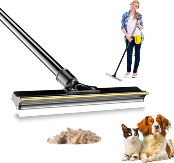 Curioh Double Sided Pet Hair Remover Carpet Scraper - Carpet Rake for Dog, Cat Hair Removal - Carpet Brush for Pet Hair - Reusable Lint Rollers - Image 2
