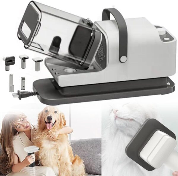 SCHYWL Dog Grooming Kit with Vacuum, Dog Clippers, Dog Hair Dryer, Professional Pet Grooming Kit with 4 Grooming Tools, Cat Dog Grooming Vacuum Kit, 1.8L Large Capacity - Image 2