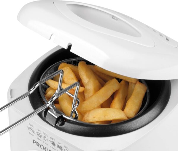 Progress EK2969P Electric 1L Mini Deep Fat Fryer - Removable Cooking Basket, Easy Clean, Non-Slip, Variable Temperature Control to 190°, Non-Stick Oil Tank, Detachable Handle, Countertop Chip Pan - Image 11