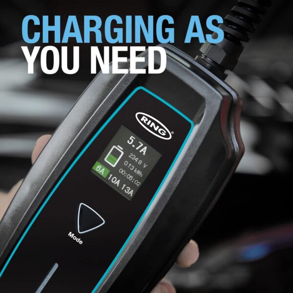 Ring Automotive 3-Pin Plug to Type 2 Electric Vehicle Charging on the go Cable With Storage Case - Image 8